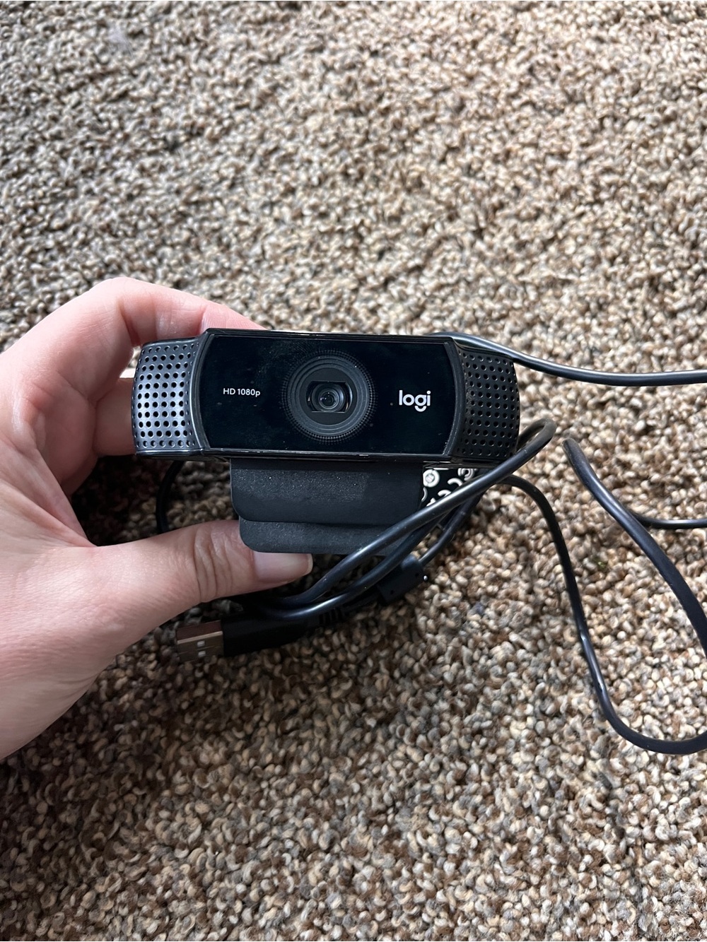 Logi HD 1080p USB Webcam in Black